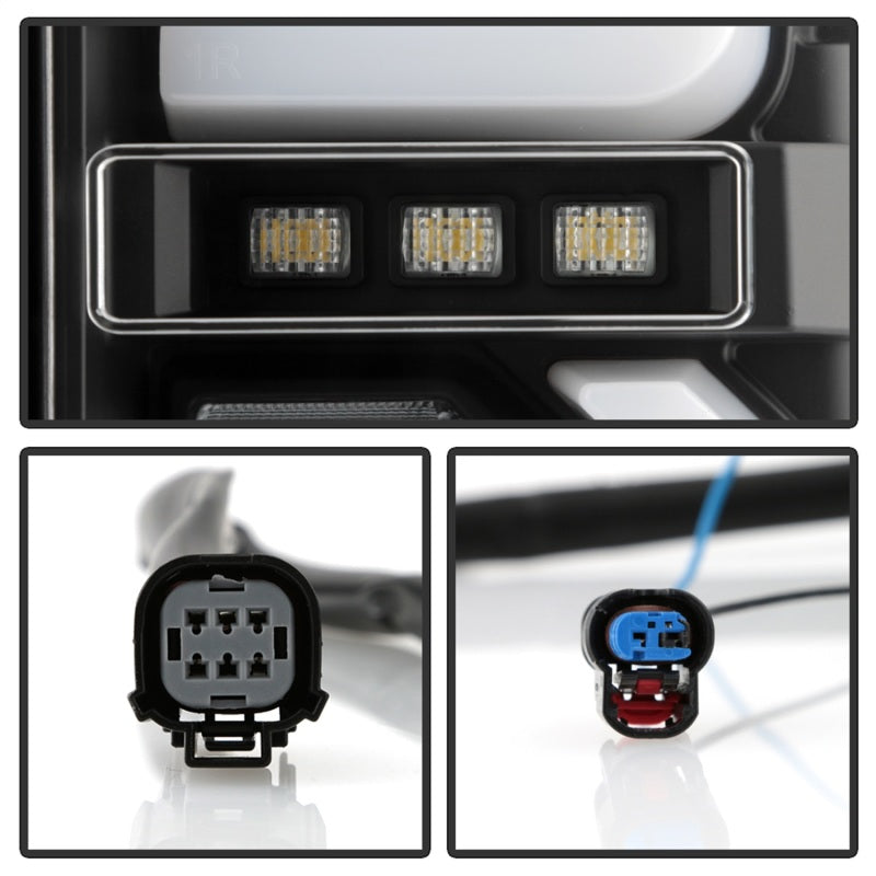 Spyder GMC Sierra 19-20 Incandescent Bulb Model Only LED Tail Lights - Black ALT-YD-GS19-LED-BK 5000286 5000286 Photo - Unmounted