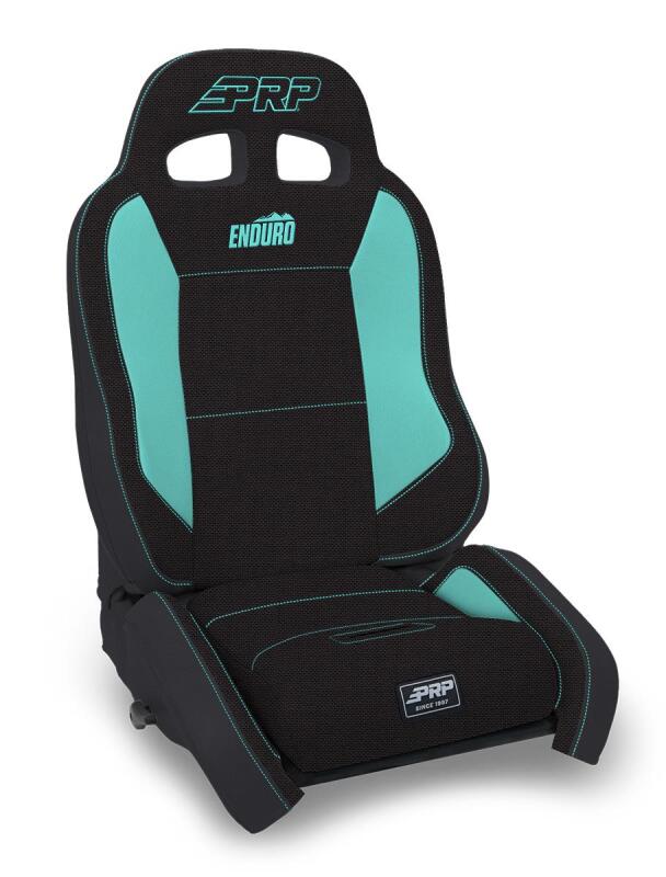 PRP Seats PRP EnduroCrawl Reclining Suspension Seat - Black/Teal Tweed - Passenger A9001045-50-238 A9001045-50-238 Photo - Primary