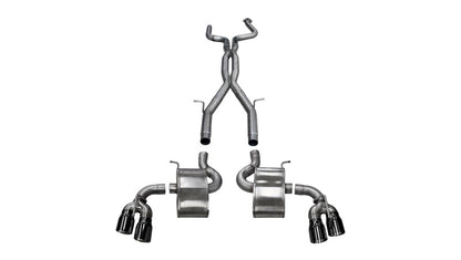 Corsa Performance 16-18 Chevy Camaro SS 6.2L Xtreme+ 2.75in Cat-Back Dual Rear 14770BLK Photo - Primary