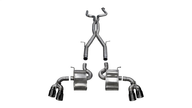 Corsa 16-18 Chevy Camaro SS Xtreme+ 2.75in Cat-Back Dual Rear Exit w/ Single 4.5in Black PVD Tip 14771BLK 14771BLK Photo - Primary