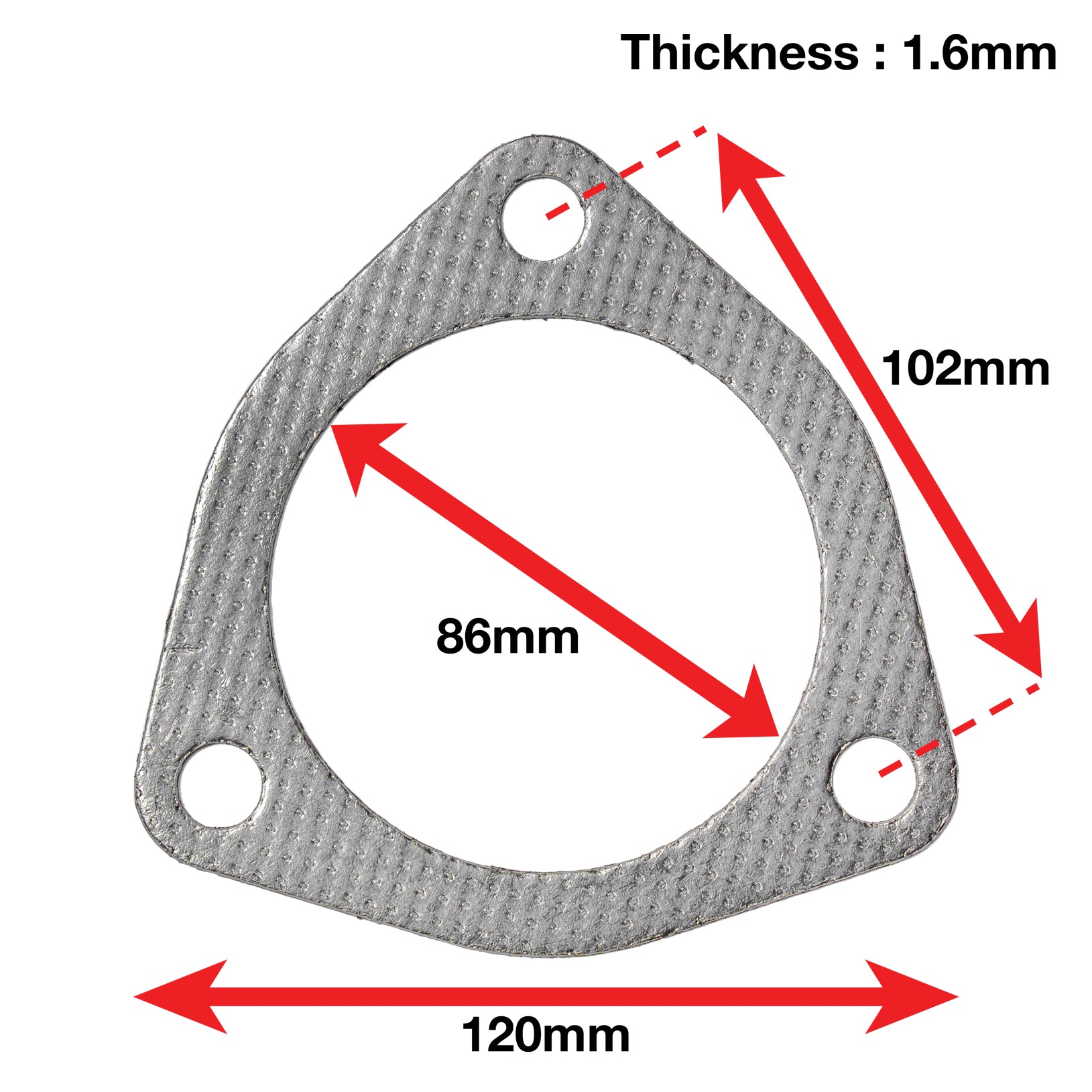 A'PEXi Exhaust Gasket (Three Bolt) - Replacement