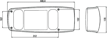 Hella Lamp SRBBLZR SMLR MG12 2VP 007502217 007502217 Technical Drawing