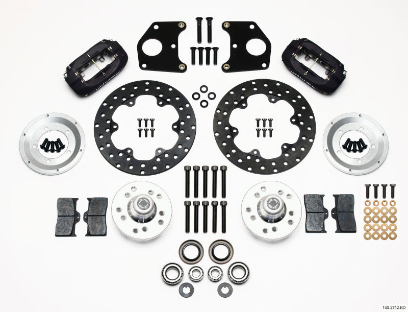 Wilwood Forged Dynalite Front Drag Kit Drilled Rotor CPD 62-72 B 62-72 E w/9in Drum 140-2712-BD 140-2712-BD Photo - Primary