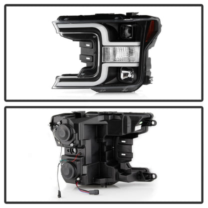 Spyder 18-19 Ford F-150 Projector Headlights - Halogen Model Only - Black PRO-YD-FF15018-LB-BK 5086624 5086624 Photo - Unmounted