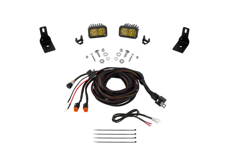 Diode Dynamics 2022+ Ford Maverick, C2 Sport Stage Series Ditch Light Kit Yellow Combo DD7759