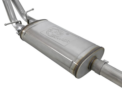 aFe Vulcan Series 3-2.5in 304SS Exhaust Cat-Back w/Blk Tips 2019 GM Silverado/Sierra 1500 L4-2.7L(t) 49-34110-B 49-34110-B Photo - Unmounted