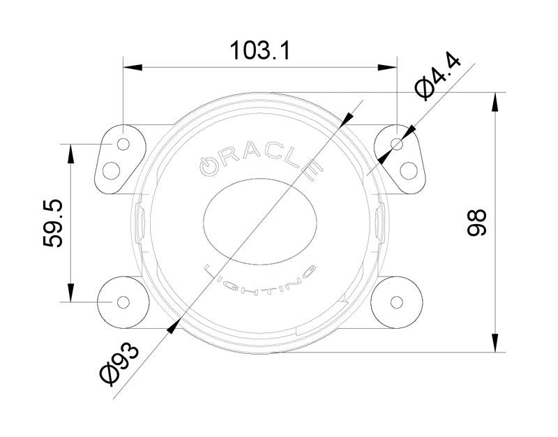 ORACLE Lighting Oracle 100mm 15W Driving Beam LED Emitter - 6000K 5823-001