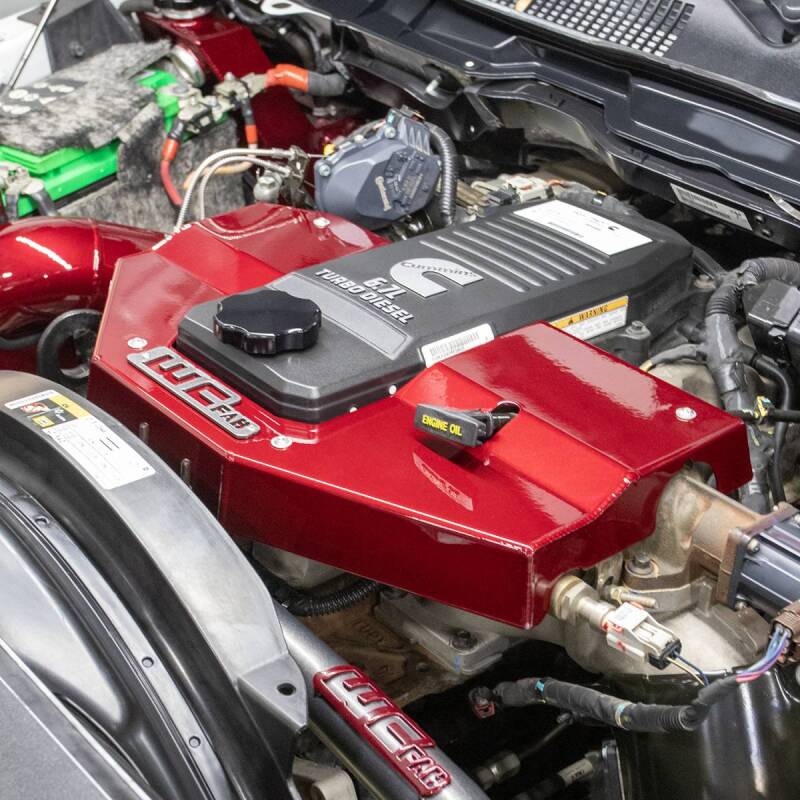 Wehrli 10-23 Cummins Fabricated Aluminum Engine Cover - Candy Red WCF100730-CR WCF100730-CR User 6