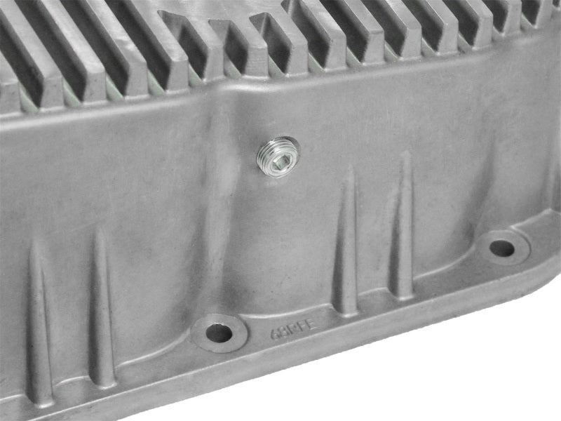 aFe Transmission Pan, Machined Fins: Dodge RAM Diesel Trucks 07.5-12 L6-6. 46-70060 Photo - Unmounted