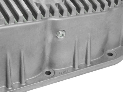 aFe Transmission Pan, Machined Fins: Dodge RAM Diesel Trucks 07.5-12 L6-6. 46-70060 Photo - Unmounted