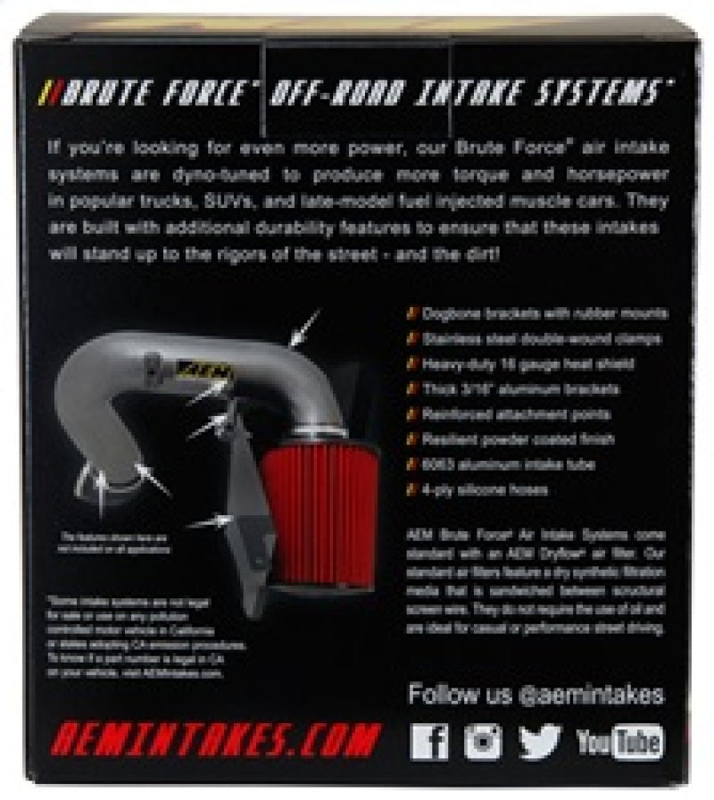 AEM Induction AEM Dryflow 3.25in. X 5in. Round Tapered Air Filter 21-2110BF 21-2110BF Photo - in package