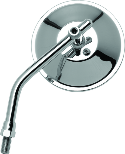 BikeMaster 4in Adjustable Round Mirror 10mm - Each - Chrome 600800 600800 Photo - Primary