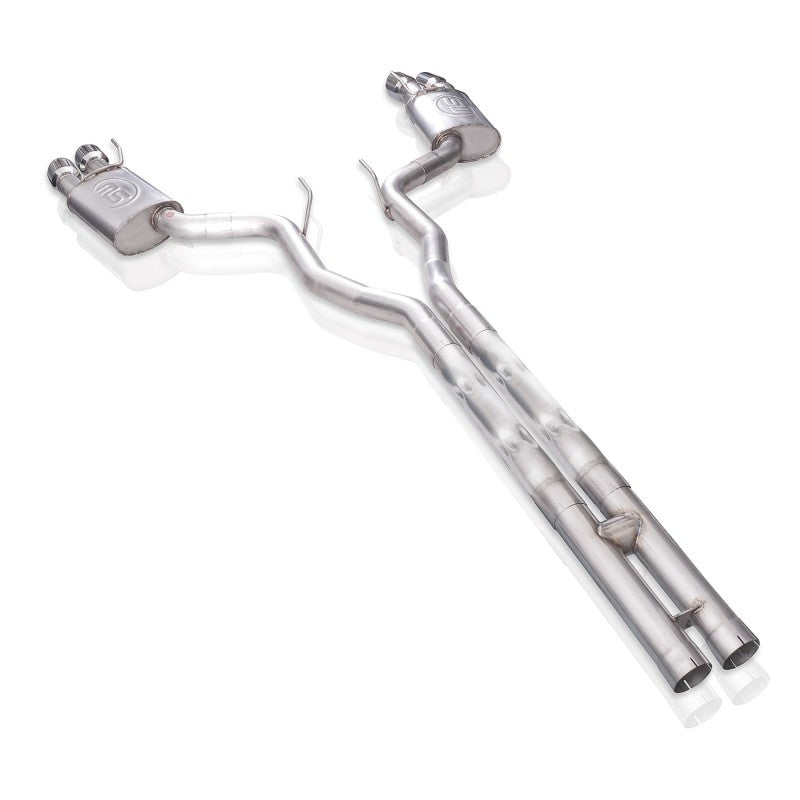 Stainless Works 18+ Ford Mustang GT 3in Legend 304SS Catback w/ H-Pipe Quad Polished Tips (No Valve) M18CBHPCL M18CBHPCL Photo - Primary