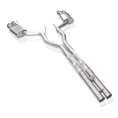 Stainless Works 18+ Ford Mustang GT 3in Legend 304SS Catback w/ H-Pipe Quad Polished Tips (No Valve) M18CBHPCL M18CBHPCL Photo - Primary