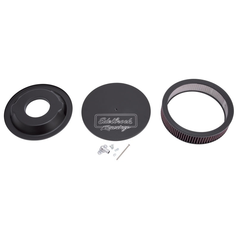 Edelbrock Air Cleaner, Victor Series, Round, Aluminum Top, Cloth Element, 14" Di 41613 Photo - Primary