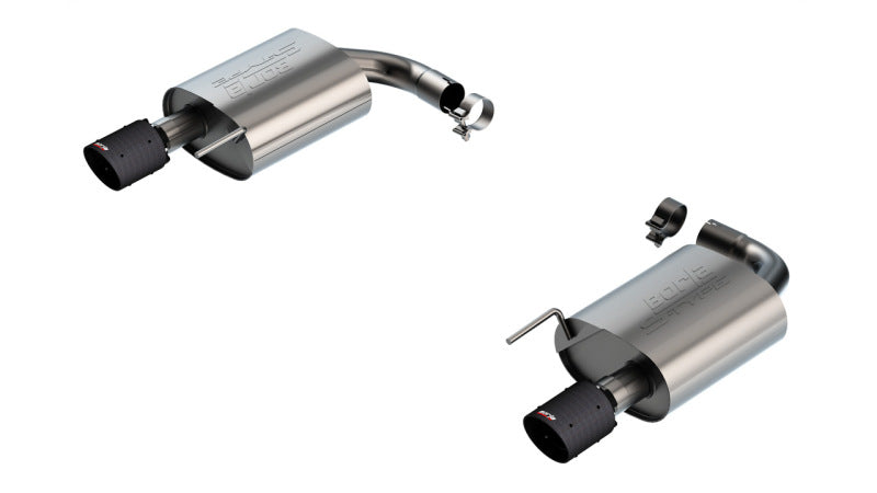 Borla 2024-2025 Ford Mustang Eco Boost 2.3L S-Type Axle Back Exhaust w/ Carbon Fiber Tips 11986CFBA 11986CFBA Photo - Primary
