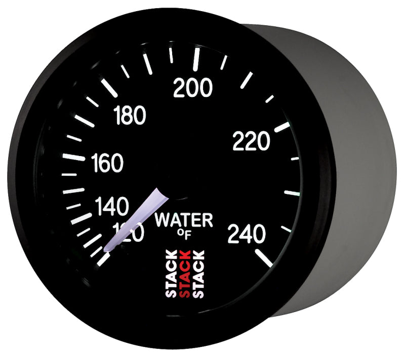 Autometer Stack 52mm 120-240 Deg F 1/2in Npt (M) Mechanical Water Temp Gauge - Black ST3108 ST3108 User 3