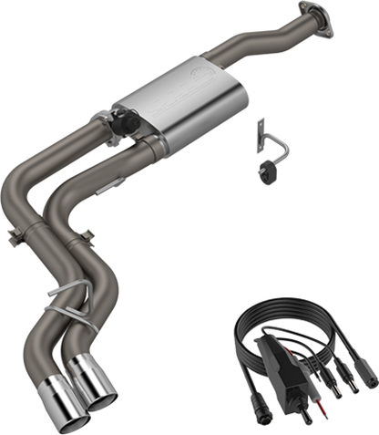 QTP 15-18 Ford F-150 CC/EC Standard Bed 304SS Screamer Cat-Back Exhaust w/3in Tips 440015 440015 Photo - Primary