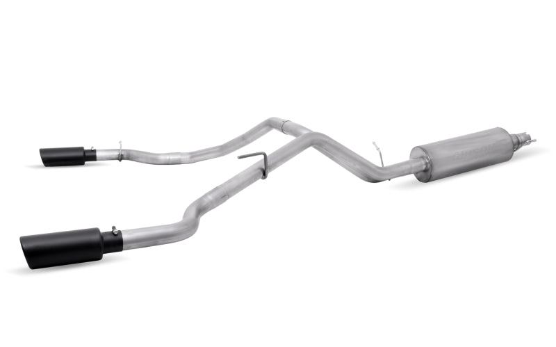 Gibson 2019 Ford Ranger Lariat 2.3L 2.5in Cat-Back Dual Sport Exhaust - Black Elite 69550B 69550B Photo - Primary