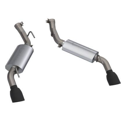 QTP 14-15 Chevrolet Camaro SS 6.2L 304SS AR3 Axle Back Exhaust w/4.5in Black Tips 600114B 600114B Photo - Primary