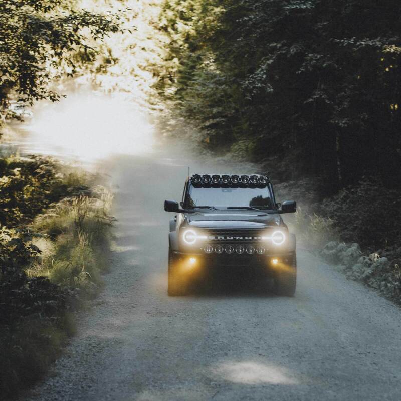 KC HiLiTES Three Light Fog Pocket Kit 21-  Ford Bronco 97168 97168 Photo - lifestyle view