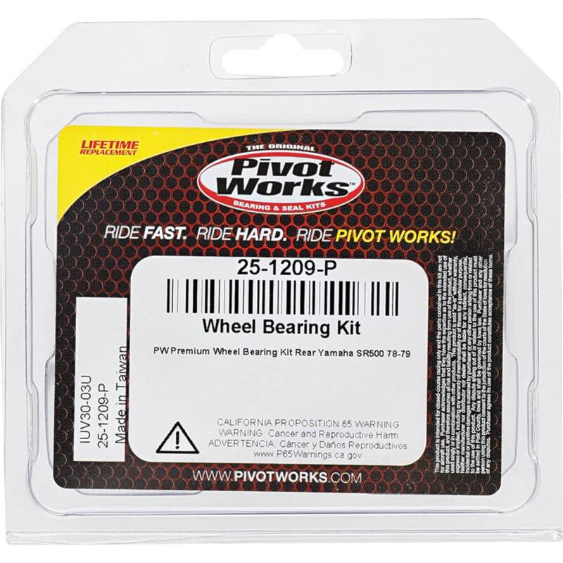 Pivot Works Yamaha Wheel Bearing Kit Premium Bearings 25-1209-P 25-1209-P Photo - Primary