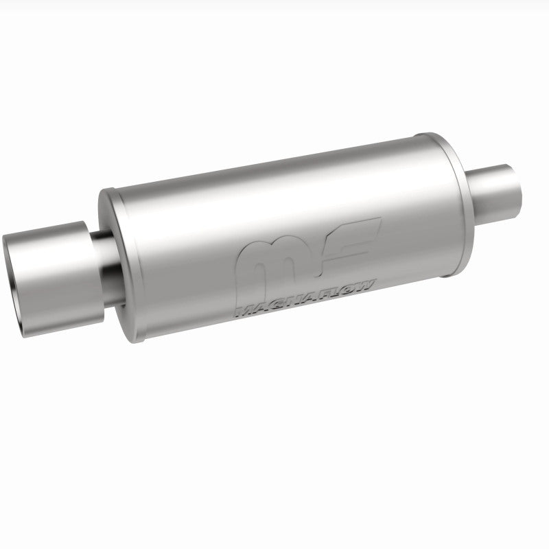MagnaFlow 6" Round Center/Center Performance Muffler With Tip 14817 360 Degree Image Set