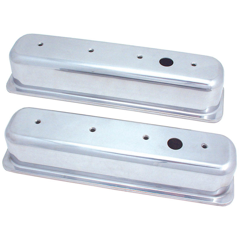 Spectre SB Chevy Center Bolt Tall Valve Cover Set - Polished Aluminum 5017 5017 Photo - Primary