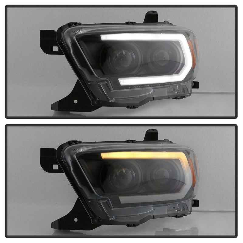 Spyder 16-18 Toyota Tacoma Projector Headlights - Seq LED Turn - Black - PRO-YD-TT16-LB-BK 5085818 5085818 Photo - Unmounted