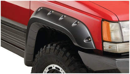 Bushwacker 93-98 Jeep Grand Cherokee Cutout Style Flares 4pc - Black 10916-07 10916-07 Photo - Mounted