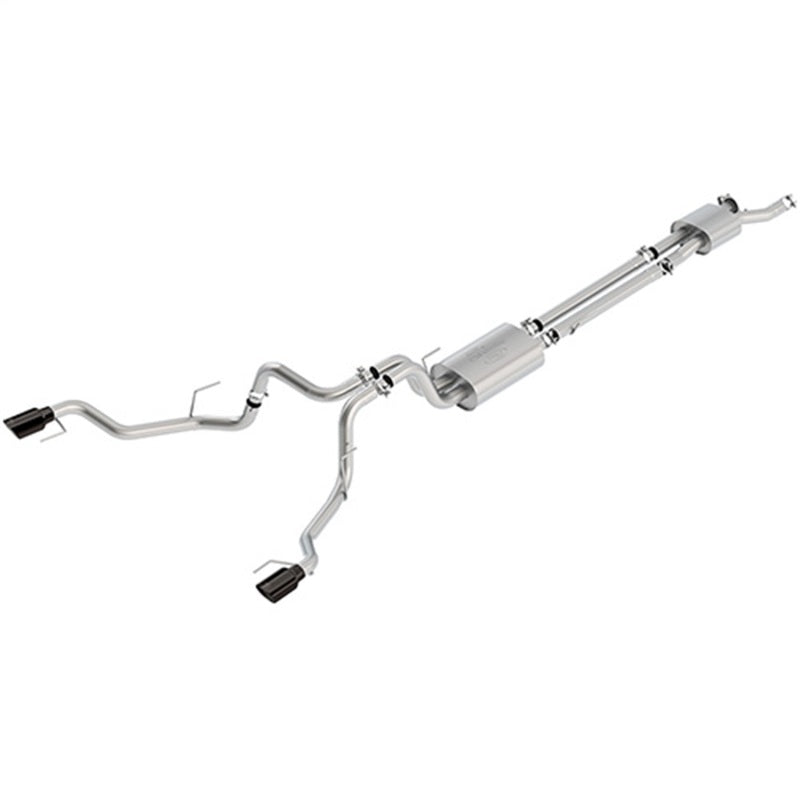 Ford Racing 2017 F150 Raptor 3.5L Sport Cat-Back Exhaust System Dual Rear Exit w/ Black Tips M-5200-F15RSB M-5200-F15RSB Photo - Unmounted
