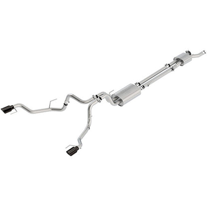 Ford Racing 2017 F150 Raptor 3.5L Sport Cat-Back Exhaust System Dual Rear Exit w/ Black Tips M-5200-F15RSB M-5200-F15RSB Photo - Unmounted