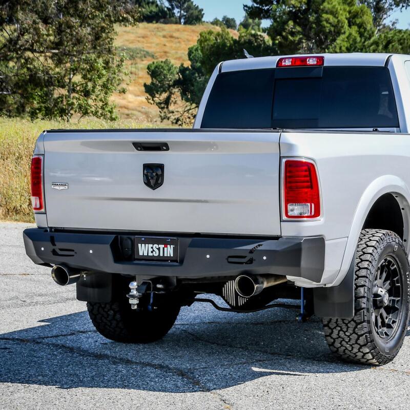 Westin 09-18 Ram 1500 Pro-Series Rear Bumper - Textured Black 58-421025 58-421025 Photo - Mounted