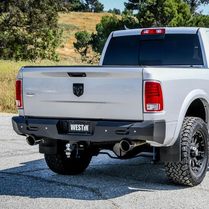 Westin 09-18 Ram 1500 Pro-Series Rear Bumper - Textured Black 58-421025 58-421025 Photo - Mounted