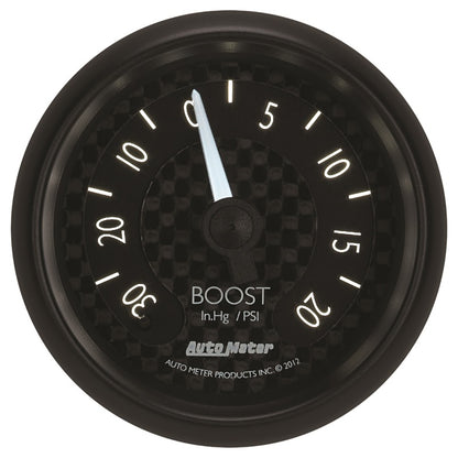 Autometer 2-1/16" Boost/Vacuum,30 IN HG/20 PSI,Mechanical,GT 8001 User 4