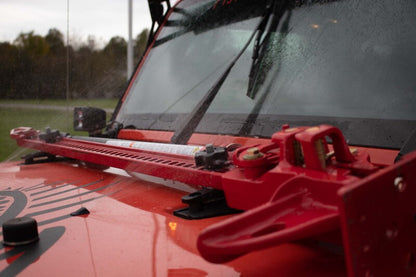Fishbone Offroad Hood Mounted Hi-Lift Jack Mount JK/JL/JT FB31317 FB31317 Photo - lifestyle view