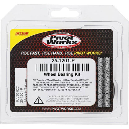 Pivot Works Yamaha Wheel Bearing Kit Premium Bearings 25-1201-P 25-1201-P Photo - Primary