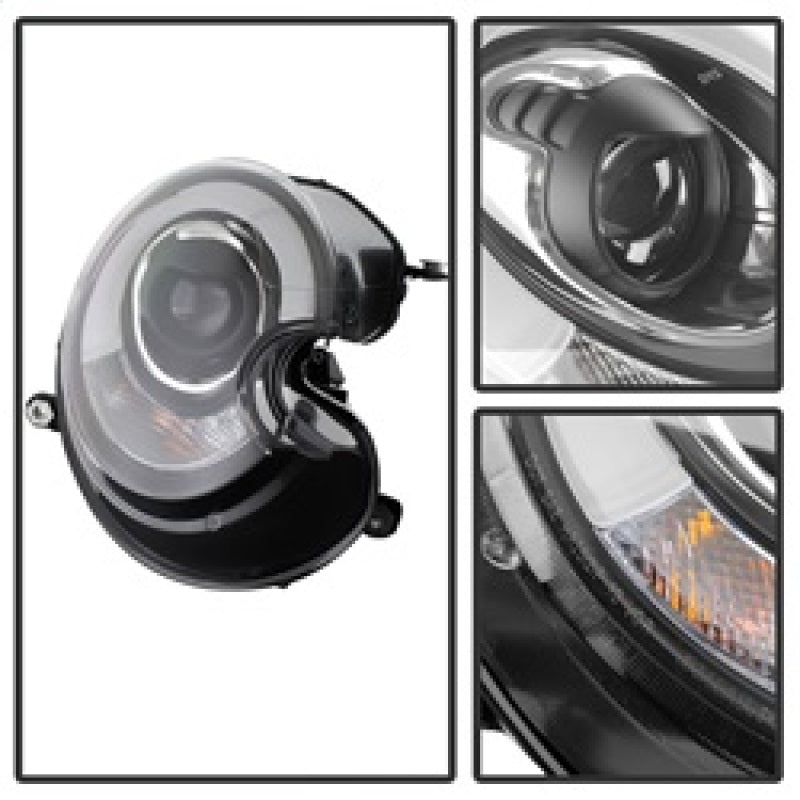 Spyder Mini Cooper 2010-2012 Projector Headlights Xenon/HID Model- DRL Blk PRO-YD-MC07-HID-DRL-BK 5080615 5080615 Photo - Unmounted