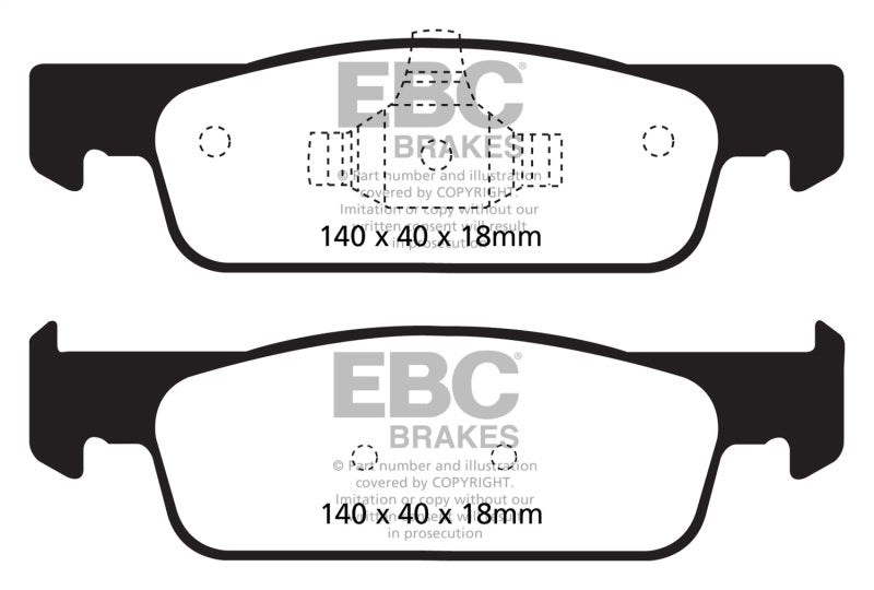 EBC 2016-2017 Smart Fortwo 0.9L Turbo Greenstuff Front Brake Pads DP22146 DP22146 Photo - Primary