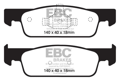 EBC 2016-2017 Smart Fortwo 0.9L Turbo Greenstuff Front Brake Pads DP22146 DP22146 Photo - Primary