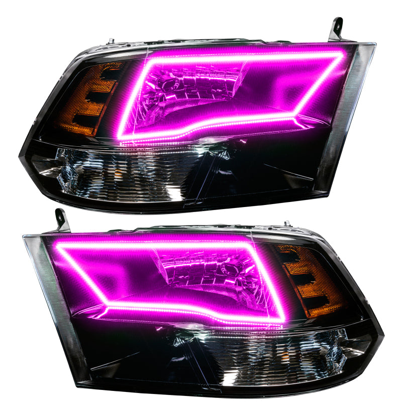 ORACLE Lighting 09-18 RAM 1500 Sport ColorSHIFT Halo Headlights - Blk Housing w/BC1 Controller 8906-335 8906-335 User 6