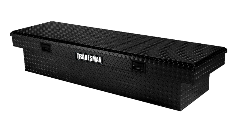 Tradesman Aluminum Economy Cross Bed Truck Tool Box (72in.) - Black 7511101