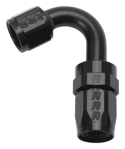 Russell #12 Full Flow Swivel 120° Tight Radius Hose Ends - All Black 613435 Photo - Primary