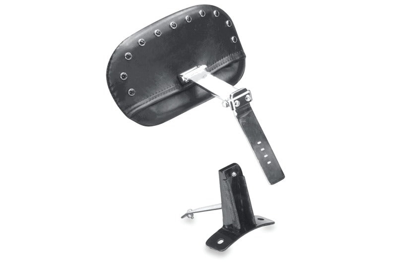 Mustang Motorcycle Mustang 08-21 Harley FL Touring Driver Backrest Kit w/Blk Pearl Studs- Black 79068 79068 Photo - Primary