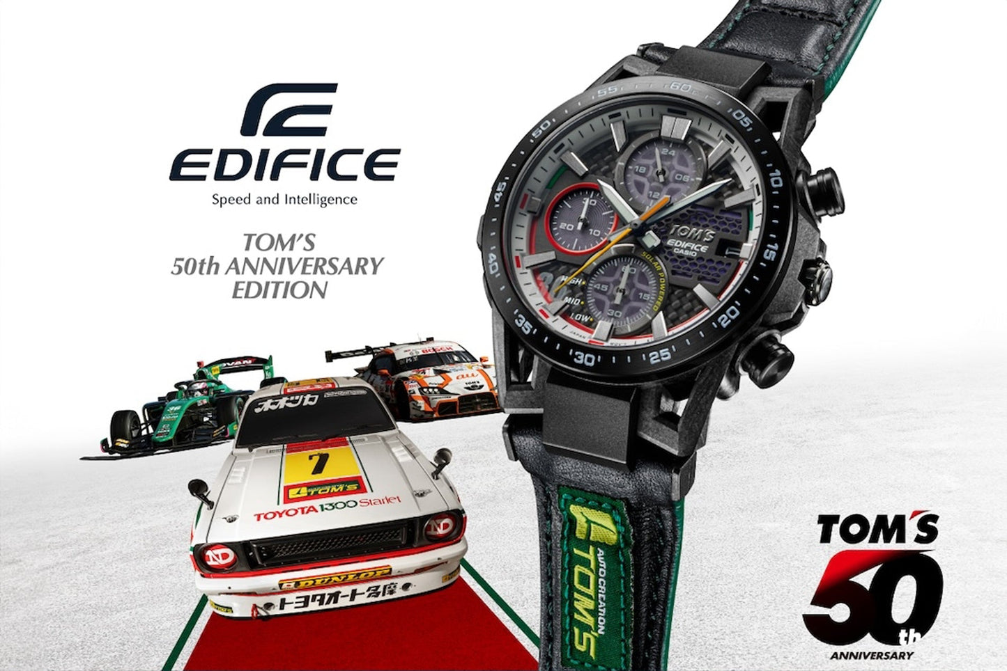 TOM'S Racing 50th Anniversary TOM'S x EDIFICE KP47 Collaboration Watch ** SOLD OUT **