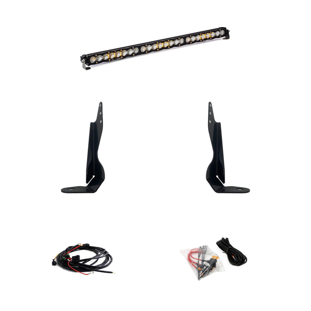 Baja Designs 2020+ GMC 2500/3500 30in Grille LED Light Bar Kit S8 Driving Combo 447850