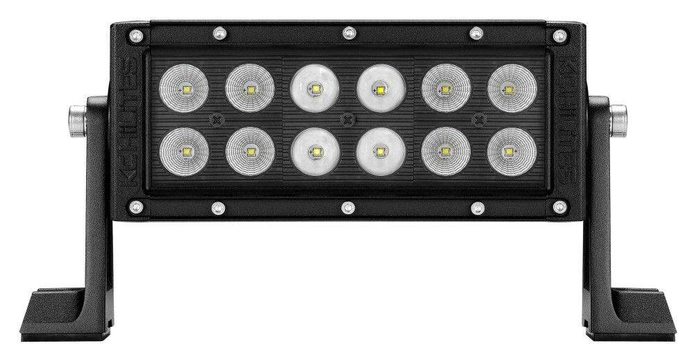 KC HiLiTES 6" C-Series C6 LED Light Bar - Blue Strobe -16W Flood 1313