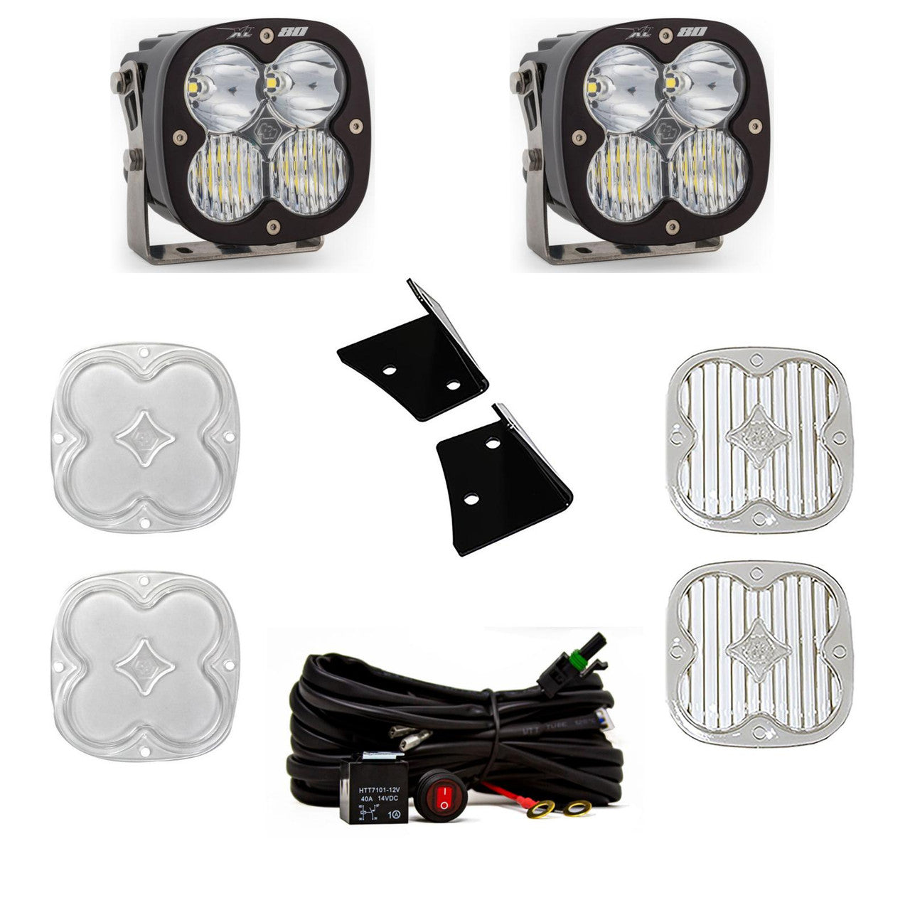 Baja Designs Jeep JK XL80 A-Pillar Light Kit - Jeep 2007-18 Wrangler JK 447800