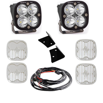 Baja Designs  Jeep JK Squadron Sport A-Pillar Light Kit - Jeep 2007-18 Wrangler JK