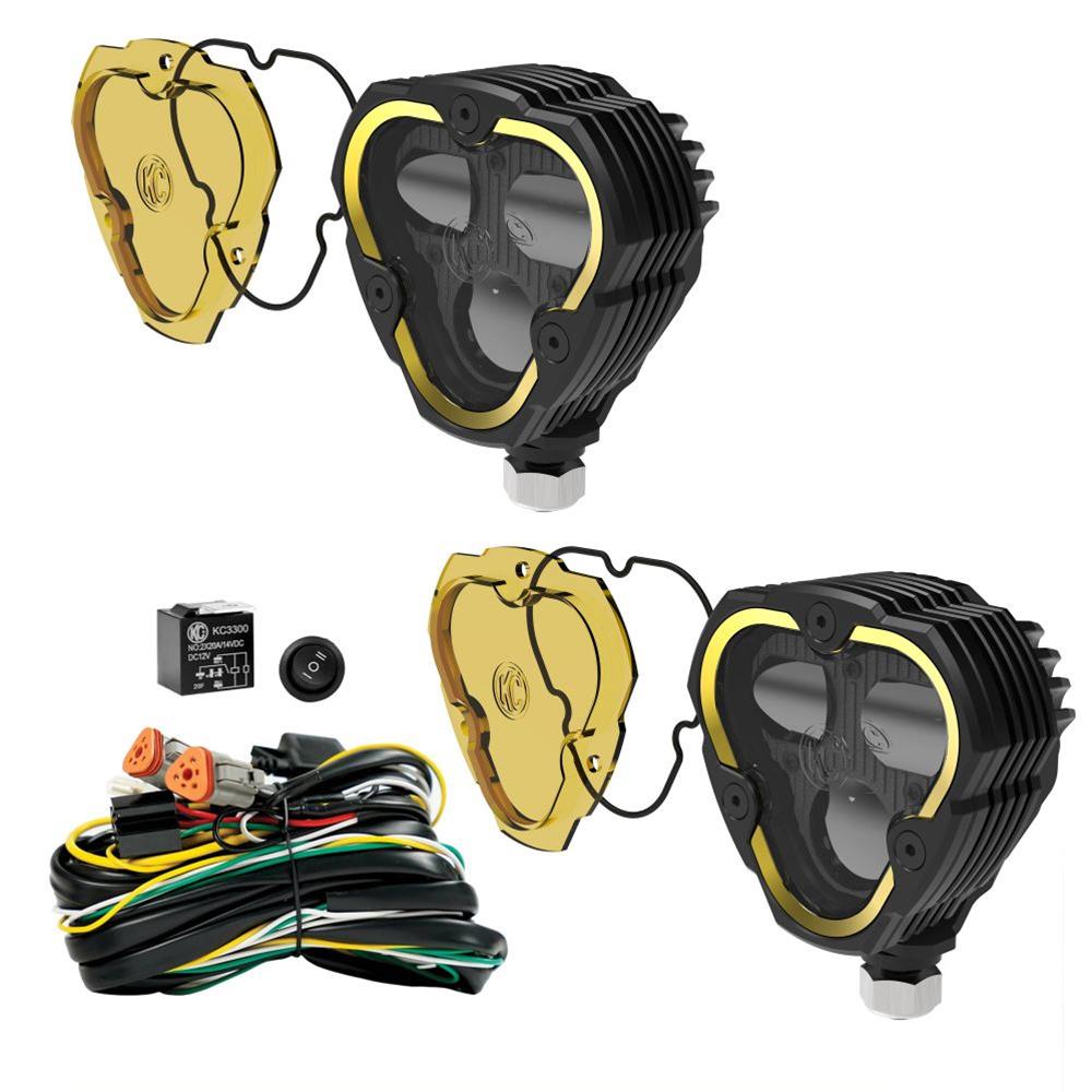 KC HiLiTES Flex ERA 3 Dual Mode SAE Fog Lights 2-Light Master Kit 284
